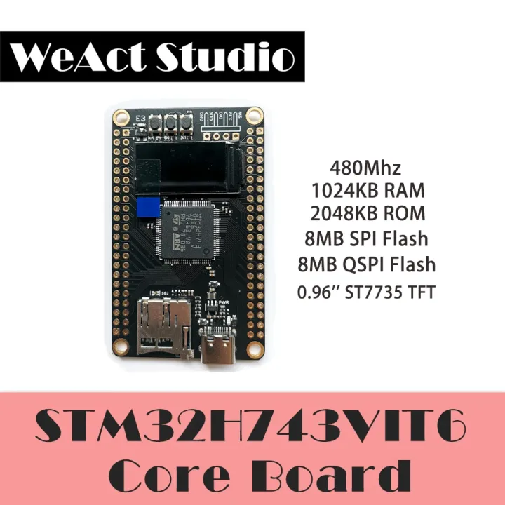 WeAct STM32H743 STM32H743VIT6 STM32H7 STM32 Demo Board Core Board