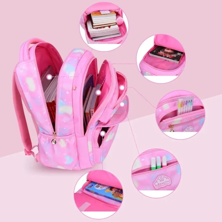 Girl%20Children%20Backpack%20School%20Bag%20Back%20Pack%20Pink%20For%20Kid%20Child%20Teenage%20Schoolbag%20Primary%20Kawaii%20Cute%20Waterproof%20Little%20Class%20Kit%20-%20Image%204