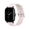Watch Strap For Amazfit GTS 2e / GTS 2 20mm Silicone Watch Band with Silver Buckle.