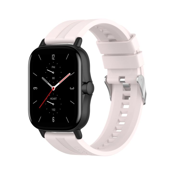 Watch%20Strap%20For%20Amazfit%20GTS%202e%20/%20GTS%202%2020mm%20Silicone%20Watch%20Band%20with%20Silver%20Buckle%20-%20Image%204