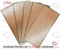 Veroboard Normal Line 14.5×6.5cm Stripboard PCB Printed Circuit Board For Prototyping Designing Weld Soldering Arduino DIY.