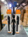 R1SL Premium Selfie Stick Tripod, 180 cm Extendable, 3 Step LED Light with 360° Rotation, Wireless Remote, Rechargeable.