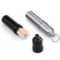 05/10/20 Pcs Mini Portable Cigarate Case with Keychain Capsule Waterproof Metal Cigaretes Cigar Box for Gift. 