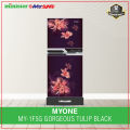 MYONE MY-1F5G GORGEOUS TULIP BLACK MATCH refrigerator-165 litter with Free Delivery.