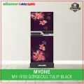 MYONE 165 Liter Gorgeous Tulip Black Match Refrigerator (MY-1F5G) -165 Liter Freeze With Free Delivery.