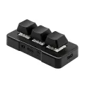 USB Wired 3Key Mini Keypad Copy Paste Shortcut Space Enter Macro Audio Custom Programmable Game Keyboard Shortcut Multimedia Key. 