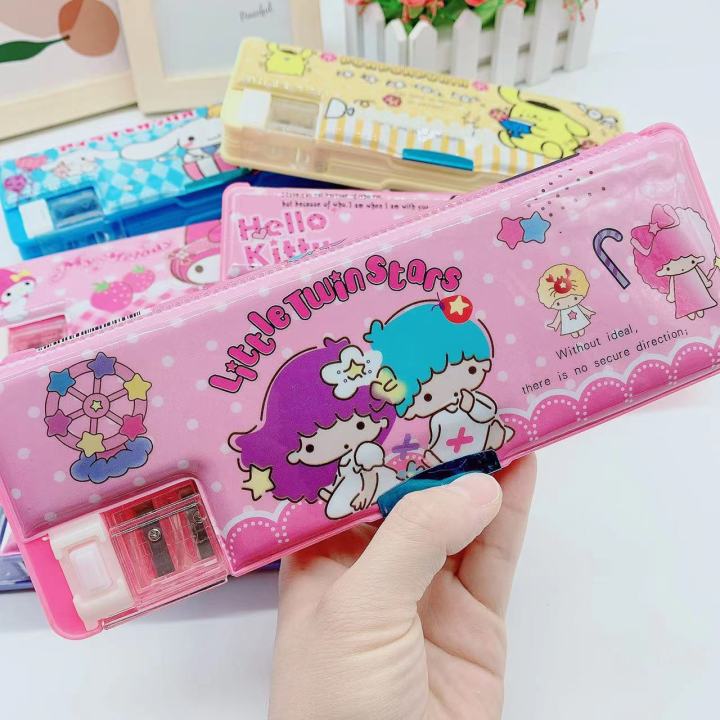 Cartoon%20Sanrio%20Pencil%20Case%20Double-Sided%20Pencil%20Box%20Pupils'%20Stationery%20Storage%20Box%20Math%20Formula%20Children%20Cute%20Gift%20-%20Image%203