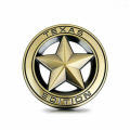 SL Car Five-pointed Star Badge Sticker Colorful Weatherproof 3d Three-dimensional Emblem Universal Modified Stickers. 