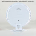 GC Therapy Lamp Round Sad Night Light UV Free Daylight 5 Levels Brightness Adjustable 4 Timers And Memory Function Light For Blue Mood. 
