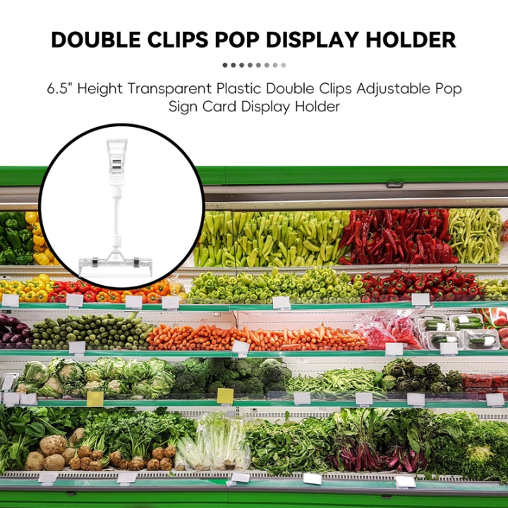 6.5"%20Height%20Transparent%20Plastic%20Sign%20Card%20Display%20Holder%20-%20Image%205