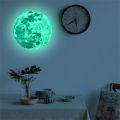 Aesthetic 3D Luminous Glow In The Dark Moon Wall Sticker Removable Decoration Fluorescent Sticker Home Kids Room Decals. 