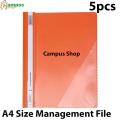 A4 Size Management File - Orange (5pcs).