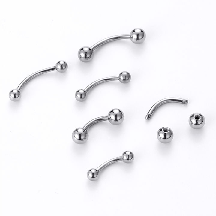 6%20~%2016mm%20DIY%20Curved%20Barbell%20Banana%20Piercing%20Bar%203%204%205%206%208mm%20Ball%20100%25%20Titanium%2014G%2016G%201.2mm%201.6mm%20Body%20Jewelry%20-%20Image%204