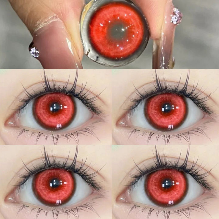DUOXIU%202pcs%20New%20Colored%20Contact%20Lenses%20for%20Eye%20Anime%20Eye%20With%20Degree%20Yellow%20Contacts%20Lenses%20Halloween%20Pupils%20Makeup%20Contact%20Lens%20-%20Image%203
