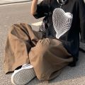 Pants Casual Trend High Street Straight-Leg Trousers Summer Men ins Japanese Style Wide Leg Fashion Brand Loose Cargo Pants Harajuku Style.