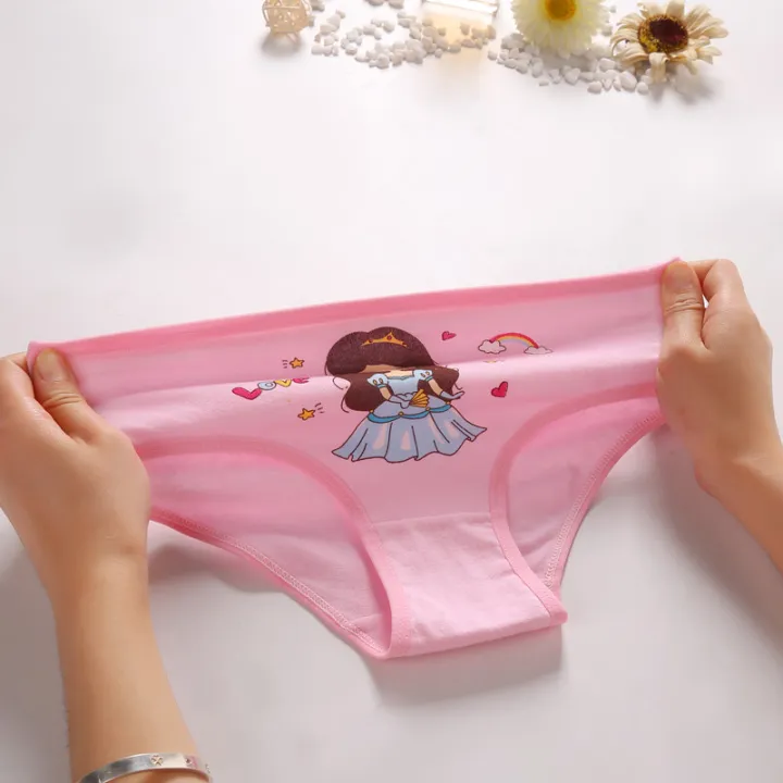Pack%20of%204%20-%20Assorted%20Panties%20for%20Children%20Elastic%20Kids%20Girl%20Briefs%20Brand%20New%20Underpants%20for%20Kid%20-%20Image%207
