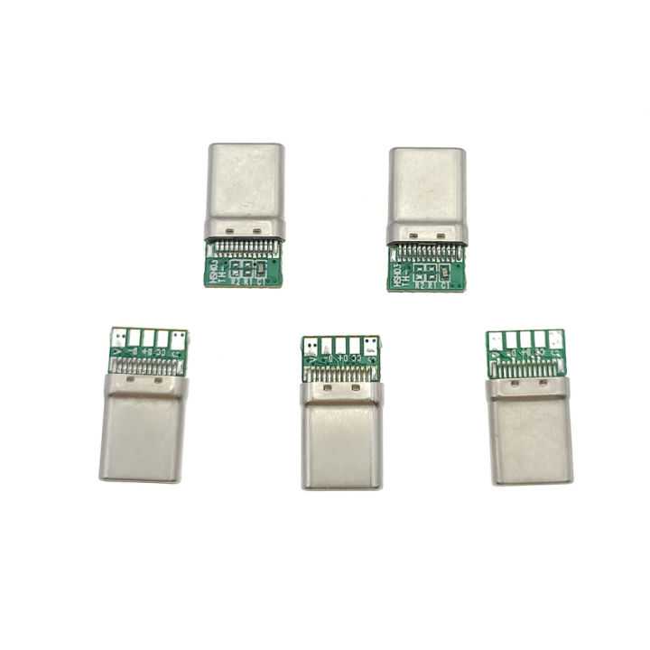 10PCS%20USB%203.1%20Type-C%20PD%2020W%20Connector%205Pin%20Male%20Receptacle%20Adapter%20to%20Solder%20Wire%20Cable%20High%20Current%20Support%20Board%20plug%20-%20Image%202