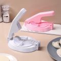 Dumpling Skin Household Press Machine Kitchen Manual Skin Press Mold Dumpling Making Tool Pastry Dough Cutter Beige.