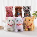 Cute Electronic Plush Cat Toy Can Walking Meowing Wagging Tail Stuffed Cat Doll Child Interactive Toys For Birthday Gift. 