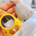【Must-Have Gadgets】 Personality Cat Backpack Lights Key Chain Bear Cartoon Animal Keychain Bag Charm Backpack Pendant Cute Bag Charm Women.