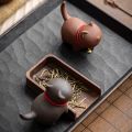 Brown Cute Cat Teapets Decoration Ceramic Tea Set Accessories for Home Decor Tea Art Decorations Kitten Teaware. 