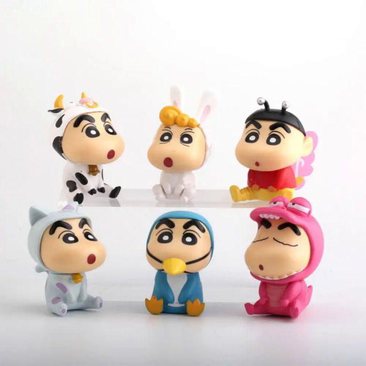 【selevn roind】Crayon Shin Chan Action Figure Japanese Kawaii Figurines Collectibles Cartoon Movie Peripheral Toy Gifts for Children Kawaii Toy