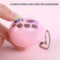 Rock, Paper, Scissors, Face Changing Twisted Egg Toys Guessing Egg Keychain. 