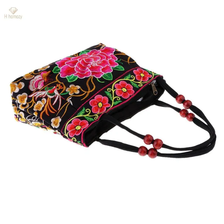 3pcs%20Women%20Handbag%20Embroidered%20Flower%20Canvas%20Shoulder%20Bag%20for%20Cell%20Wallet%20Purse%20-%20Image%207