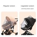 【NEW】 Zipper Type Fly Protection Accessories Children's Crib Summer Mesh Carriage Full Cover Mosquito Net Baby Stroller Trolley.