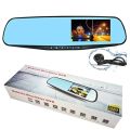 Car DVR Rear view Mirror Video Recroder 4.3" inch Car Camera Dual lens Cam night. 