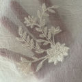 chiffon embroidery gauze curtain curtain wedding dress fabric wholesale cotton sand floral towel embroidery mesh lace. 