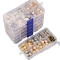 HL 1 Box 100PCS Pearl Women's Blouse Cardigan Decorative Plastic Shirt Button DIY Garment Sewing Accessories.