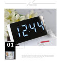 LED Digital clock Modern Weight for 60g Mirror Alarm clock LED display for Bedroom Living room Office Home decor Suitable for all ages.