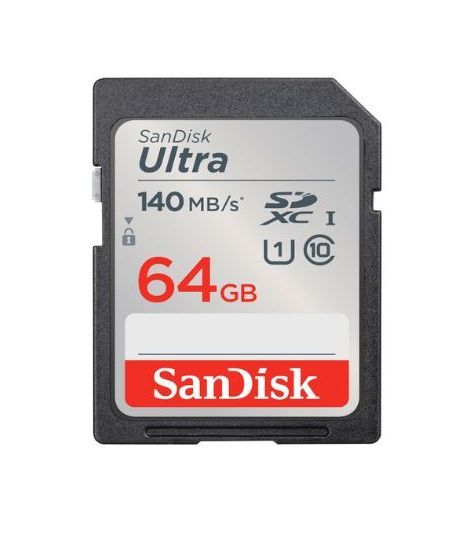 Sandisk Ultra 64GB 140Mbps SDXC UHS-I Memory Card
