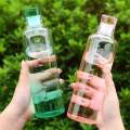 Transparent Water Bottle 500Ml-Stay Refreshed Sleek And Durable Design made of transparent plastic. 