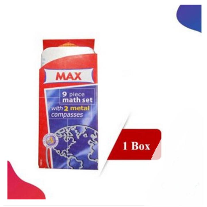 School Stationery  Max Geometry Box  Instruments Math Compass Set - 1 Box Set