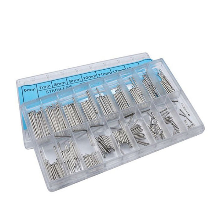 MillionGrid 360pcs Watch Band Split Pins With Box Stainless Steel