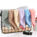 A6L10 strip pack of high-density coral fleece square towel children's face towel small towel soft and comfortable cleaning towel logo. 