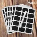 90pcs Spice Sticker Jars Stickers Kitchen Pantry Labels Kitchen Organizer Storage Bottles Waterproof Jar Blackboard Stickers. 