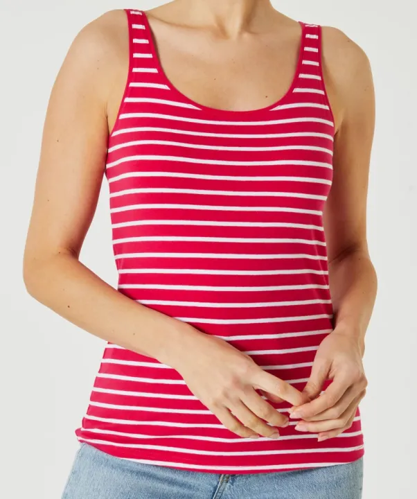 Women's%20Cotton%20Stretch%20Round%20Neck%20Striped%20Tank%20Top%20From%20Levin%20-%20Image%203