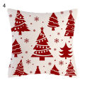 【Toy life hall】Throw Case Universal One Printed Flax Comfortable Christmas Cushion Cover for Home. 