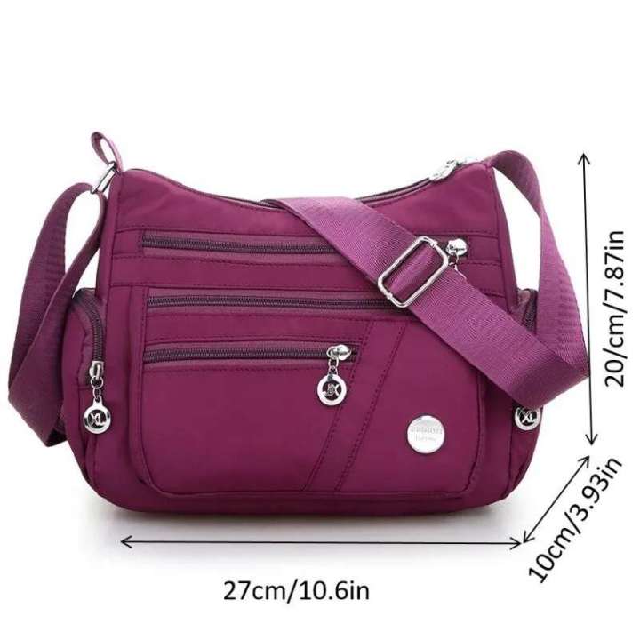 Fashion Women Single Shoulder Hand Bag Crossbody Bag (Blue, Black & Purple Colour)
