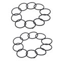 O-Ring, Sealing Ring, 20 Pieces, 45 mm X 3 mm, Nitrile Rubber, Black.