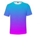 Neon T-Shirt Men/Women Summer green T shirt Boy/Girl Solid Colour Tops Rainbow Streetwear Tee Colourful 3D Printed Kids shirt.
