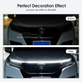 Geepact Car Hood Light Universal Car LED Strip Light Guide Lights Daytime Running Light Strip Car Waterproof Flexible Tube Decoration Lamp Atmosphere Light Car Exterior Decoration.