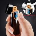 Charging Lighter Touch Induction Windproof Electronic Ultra-Thin Usb Cigarette Lighter. 