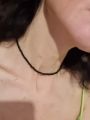 Simple Black Beads Short Necklace Female 2022 Fashion Jewelry Women Choker Necklaces Bijoux Femme Ladies Party Necklace.