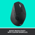 Logitech M720 Triathlon Multi-Device Wireless Mouse, Bluetooth, USB Unifying Receiver, 1000 DPI, 6 Programmable Buttons, 2-Year Battery, Compatible with Laptop, PC, Mac, iPadOS. 
