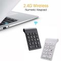 2.4G Mini Ultra-Thin Wireless Numeric Keypad 18 Keys Number Pad Digital Keyboard For Laptop PC Notebook Desktop. 