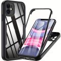 360 Full Body Front Back Clear Case For iPhone 13 14 11 12 Pro Max XS X XR 15 Plus Luxury Silicone Bumper Shockproof Back Cover.